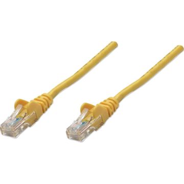 Intellinet Patchkabel RJ45 U/UTP Cat5e 3.0m Hebelschutz geel