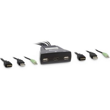Inter-Tech KVM Switch LS-21HA HDMI, 2 Port, kunsstof retail