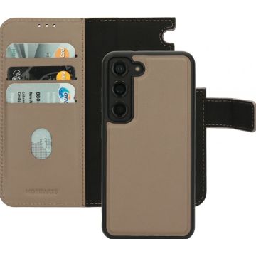 Mobiparts Leather 2 in 1 Wallet Case Samsung Galaxy S23 (Galaxy S23) Beige