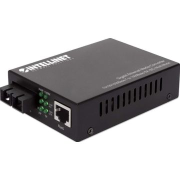 INTELLINET Gigabit Medienkonverter SC Multimode 550m Auto