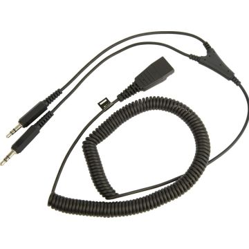 Jabra QD cord naar 2 x 3.5mm jack - Kabel voor headset