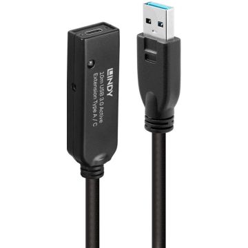 LINDY 10m USB 3.0 Aktivverlängerung Type A an C