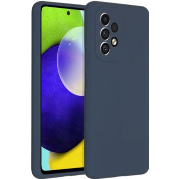 Accezz Liquid Silicone Backcover Samsung Galaxy A53 - Donkerblauw