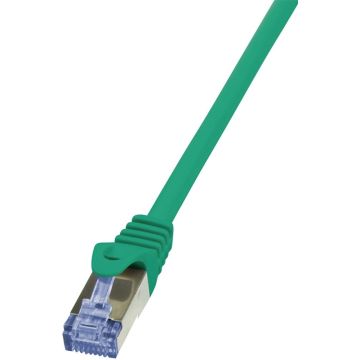LogiLink CAT6A S/FTP Patchkabel AWG26 PIMF groen 10m