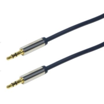 Audio-Kabel, 3,5 mm 3-Pin/M zu 3,5 mm 3-Pin/M, blauw, 1,5 m