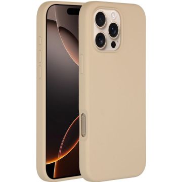 Accezz Liquid Silicone Backcover met MagSafe iPhone 16 Pro Max - Stone