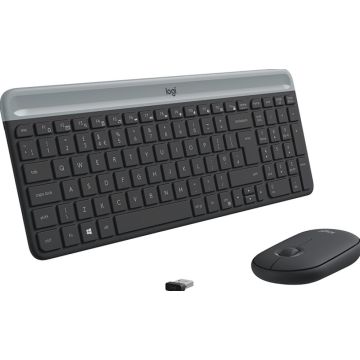 Logitech Slim Wireless Combo MK470 - Toetsenbord en muis set