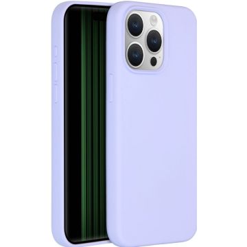 Accezz Liquid Silicone Backcover iPhone 15 Pro Max - Paars