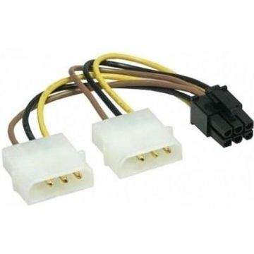 gembird Internes Netzteilkabel PCI Express, 6 Pin 2 Stk