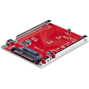 StarTech.com M.2 to U.3 Adapter, For M.2 NVMe SSDs, PCIe M.2 Drive to 2.5inch U.3 (SFF-TA-1001) Host AdapterConverter, TAA Compliant - 2.5" Drive Form Factor (1M25-U3-M2-ADAPTER)