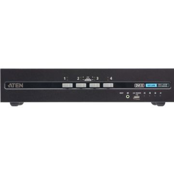 4-Port USB - 4K DVI Dual Display SecureKVM Switch with Card Reader (PSD PP V4.0 Compliant)