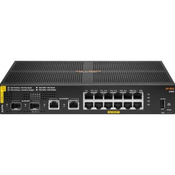 HPE Aruba 6100 12G Class4 PoE 2G2SFP+ 139W Switch - Switch