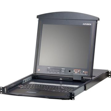 16-Port 19i LCD CAT5e/6 KVM Switch (Dual Rail)-French Keyboard AZERTY FR