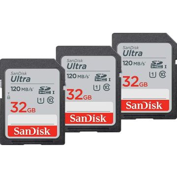 SanDisk Ultra SDHC 32GB 3Pack - Flashgeheugenkaart