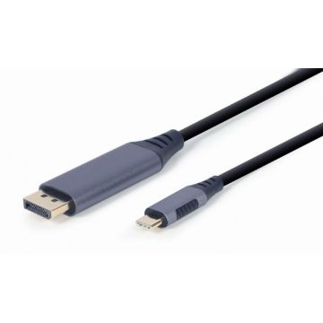gembird USB-Type-C-auf-DisplayPort-Adapter, grijs, 1,8 m