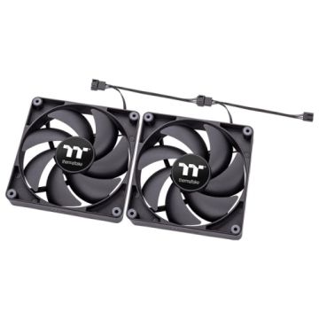Thermaltake CT140 Black 2-pack - Ventilator