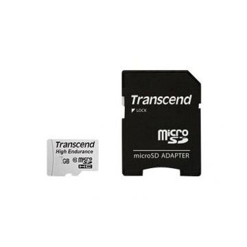 Transcend High Endurance - Flashgeheugenkaart (Adapter voor microSDHC naar SD inbegrepen)