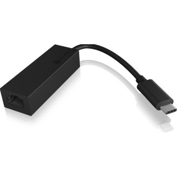 Adap ICY BOX USB3.0,Type-C to Gigabit Ethernet LAN 10/100/1000 Mbit/s, black