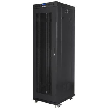 LANBERG EINBAUSCHRANK 19" 42U 600X800 SCHWARZ LCD PERFORIERT