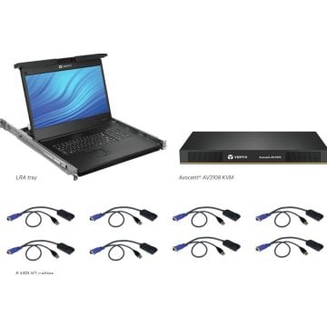 Avocent Local Rack Access - KVM-console met KVM-schakelaar