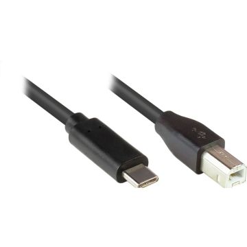 Good Connections USB2.0 Kabel C-B zwart. 3m