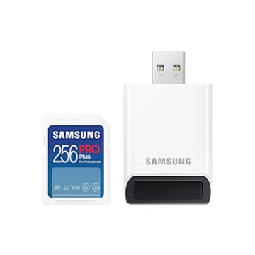 Samsung PRO Plus 256GB Incl. USB-Adapter - Flashgeheugenkaart