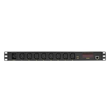 Logilink IP stekker omlijsting 19" 8 wegs Einbau 1HE zwart