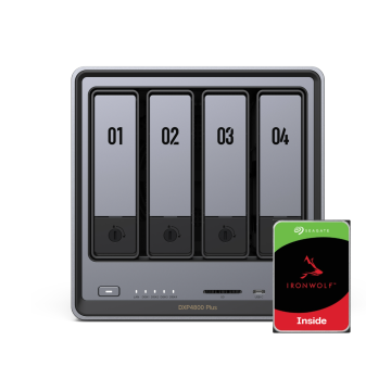 UGREEN NASync DXP4800 Plus - NAS‑server + 4x 4TB Seagate IW HHD