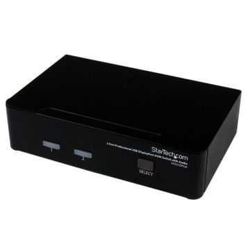 StarTech.com 2-poort Professionele USB DisplayPort KVM-Switch met Audio - KVM audioschakelaar