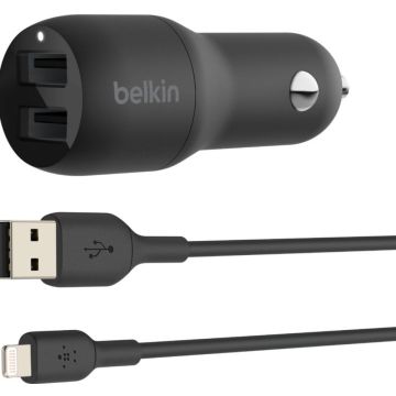 Belkin BOOST CHARGE Dual Charger - Stroomadapter voor auto