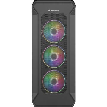 Genesis Behuizing IRID 505 ARGB V2 met Sichtfenster zwart