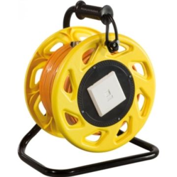 LogiLink 500 MHz netwerkkabel auf Trommel,Cat6A 60M,oranje