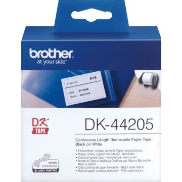 Brother DK44205 - Verwijderbare kleeflaag