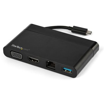StarTech.com USB-C multiport 4-in-1 adapter met HDMI en VGA - 1x USB-A