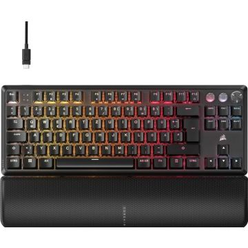 Backlit RGB LED, CORSAIR MGX v2, Black, Black ABS Keycaps