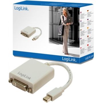 Adapter LogiLink Mini DisplayPort -> DVI(29pol) St/Bu