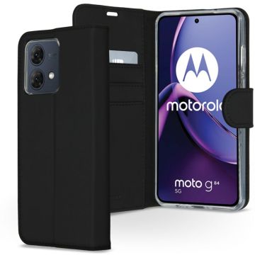 Accezz Wallet Softcase Bookcase Motorola Moto G84 - Zwart