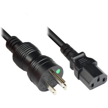 Good Connections stroomkabel USA HOSPITAL GR.- C13 UL zwart 1m