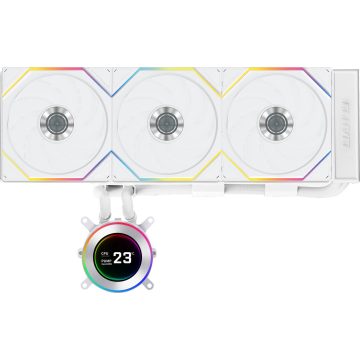Lian Li Hydroshift II LCD-C 360TL White - Waterkoeler