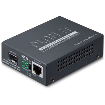 PLANET 1000Base-T PoE+ to 1000Base-FX SFP Media Converter