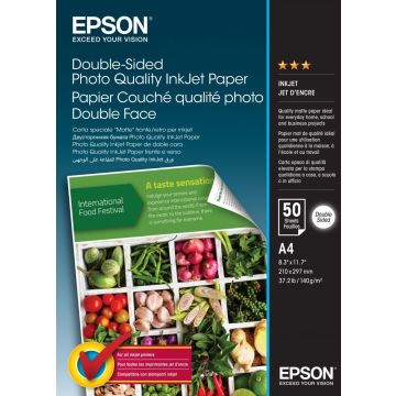 Epson Double-Sided Photo Quality Inkjet Paper - Mat