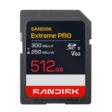 Sandisk Extreme Pro SDXC UHS-II V60 512GB - Flashgeheugenkaart