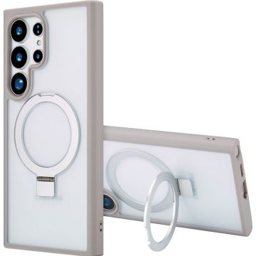 Accezz Ring Stand Backcover met MagSafe Samsung Galaxy S24 Ultra - Grey