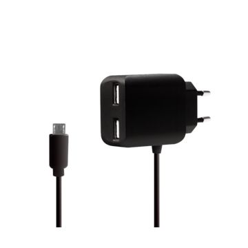 LogiLink USB Steckdosenadapter+Micro-USB-Kabel 2 x USB Port