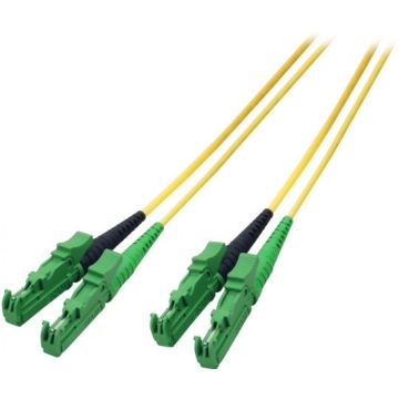 EFB Duplex Jumper E2000 9/125 , OS2, LSZH, gelb, 3mm, 1m