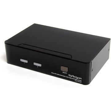 StarTech.com 2-poort DVI USB KVM-switch met Audio en USB 2.0-hub - KVM  audio  USB switch