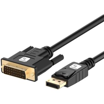 Techly DisplayPort 1.2 auf DVI Kabel, Full HD, passiv, schwa