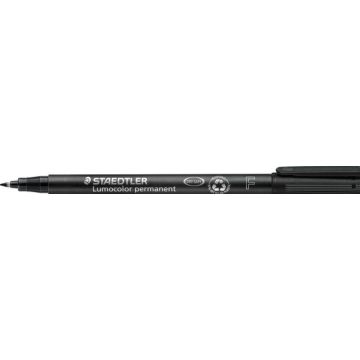 Staedtler Lumocolor 318 Zwart - Permanente marker (10 stuks)