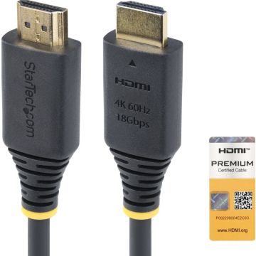 StarTech.com 2m (6.6ft) Premium Certified High Speed HDMI Cable, 4K60Hz - Hoogwaardige hoge snelheid