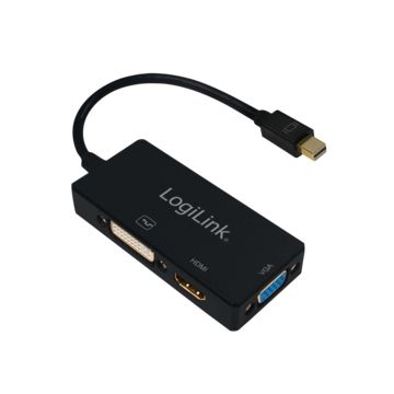 Logilink 4K Mini DisplayPort 1.2 zu DVI/HDMI/VGA Adapter